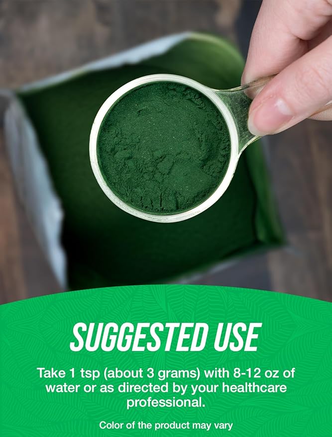 BulkSupplements.com Organic Chlorella Powder - Broken Cell Wall, Green Superfood Powder, Chlorella Supplement - Gluten Free, 3g per Serving, 500g (1.1 lbs) (Pack of 1)