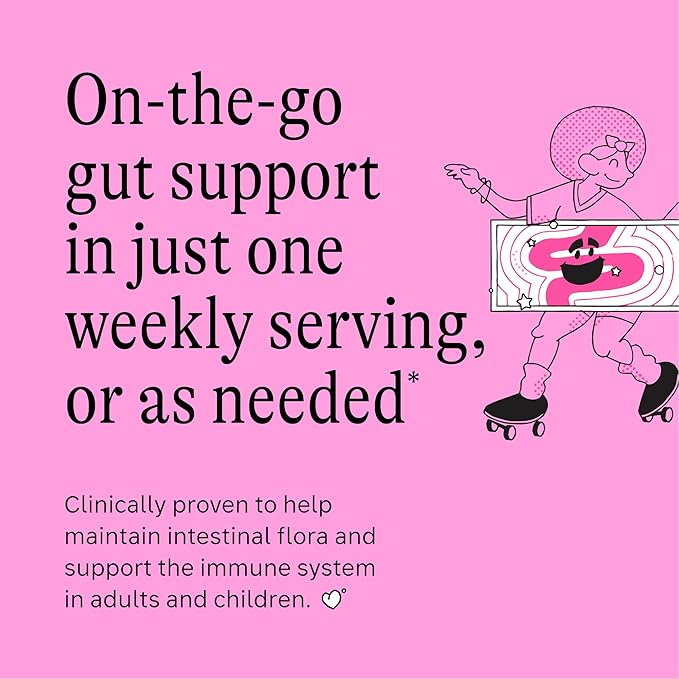 Florax - Liquid Probiotic - On-The-go Gut Support for Women, Men, and Children - Vegan, Gluten Free, Lactose Free, Soy Free and Preservative Free - Raspberry Flavor - 5 Vials