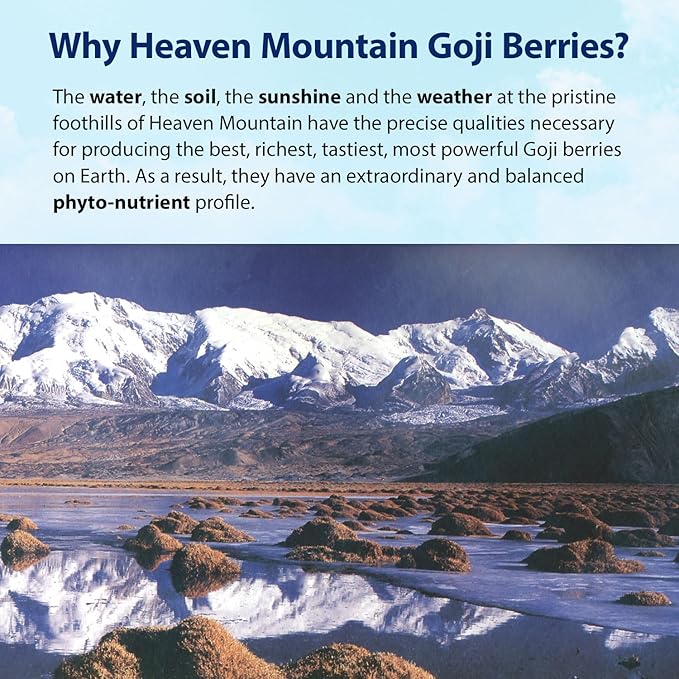 Dragon Herbs Heaven Mountain Goji Berries | Single Serving 1 oz Packet | Moist & Plump - The ONE & Only Snack Grade Goji | Fight Stress |Gain Strength | Preserve Youth | Eye Vision Tonic | 100% Sun