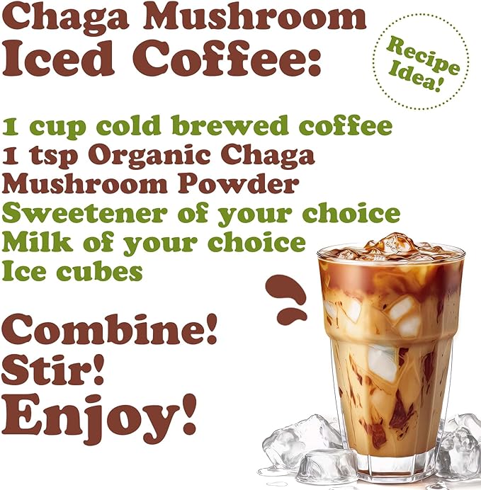 Food to Live Organic Chaga Mushroom Powder, 1 Pound – All Natural Vegan Superfood for Immunity and Holistic Wellness. Rich in Antioxidants and Nutrient-Packed. Non-GMO. 100% Pure. Kosher